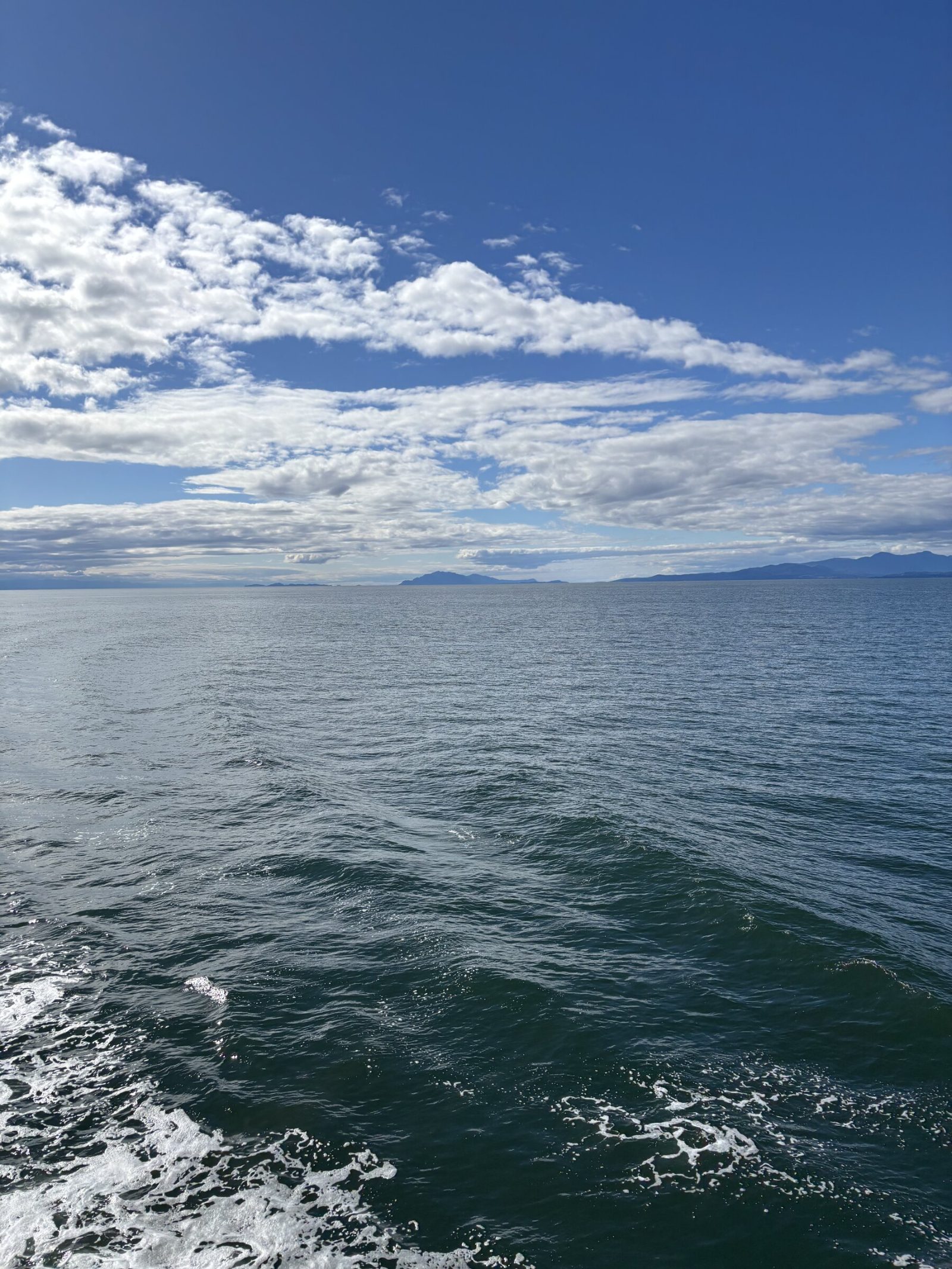 Open water on Baynes Sound