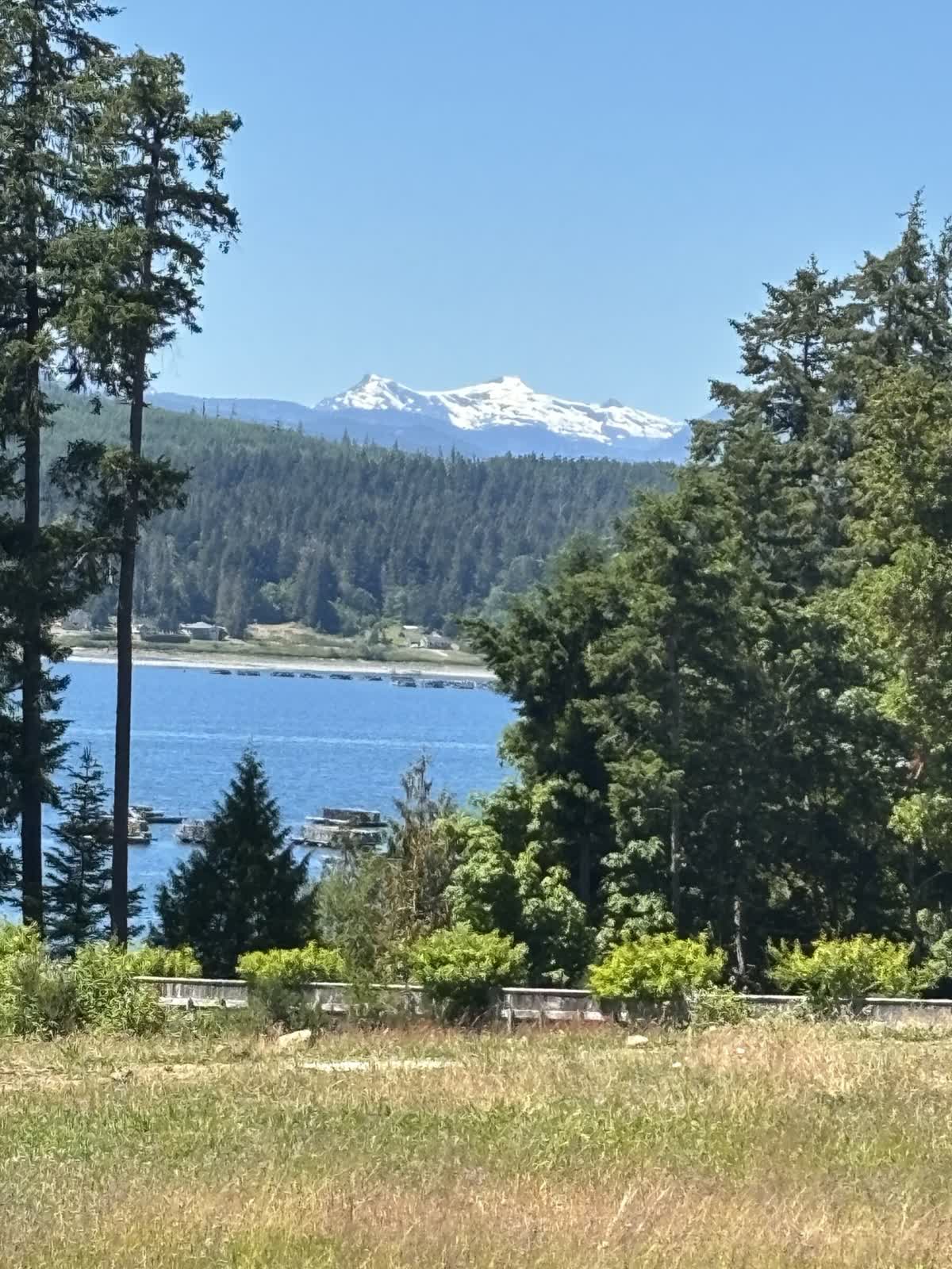 Mountains across the water from Denman Island