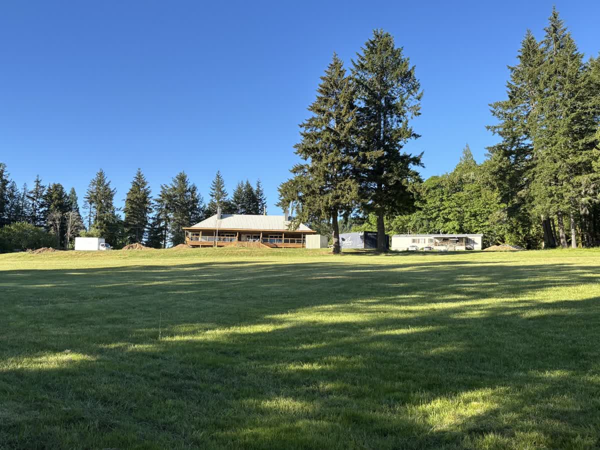 The Haven, the original Elkhaven building, across the field at Camp Denman