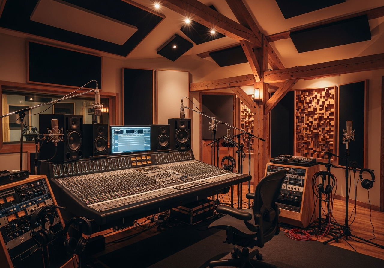 Professional recording studio at Camp Denman