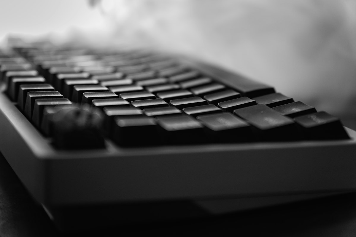 Close-up of a computer keyboard